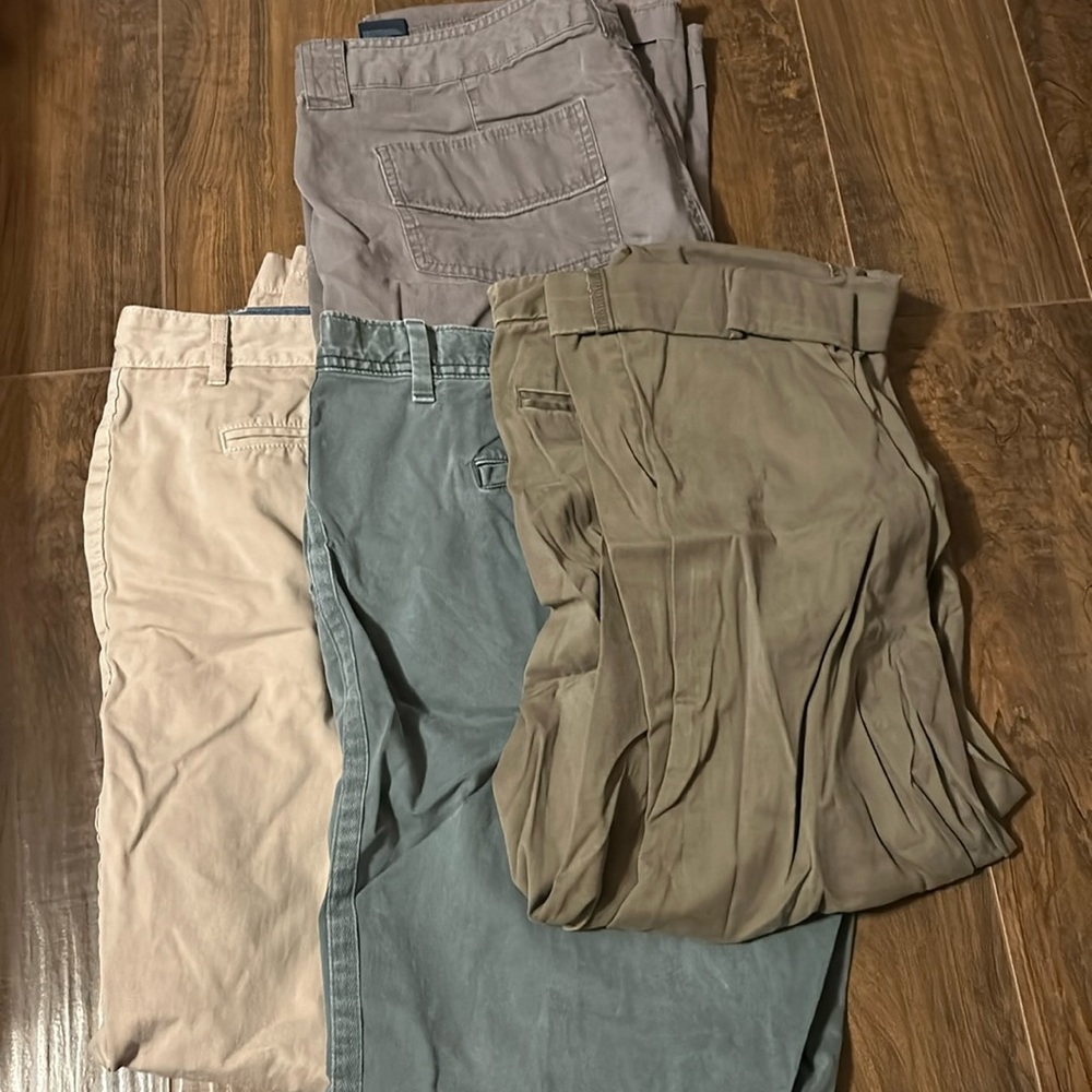 4 pairs of size 16 khaki pants…